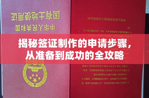 上思揭秘签证制作的申请步骤，从准备到成功的全攻略