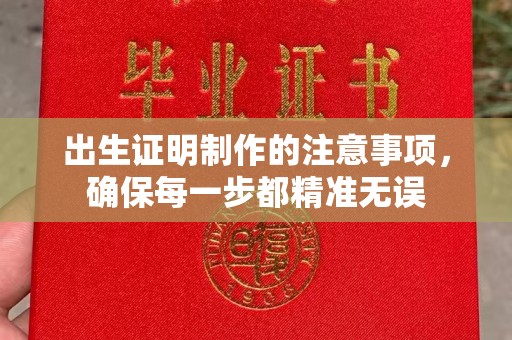 上思出生证明制作的注意事项，确保每一步都精准无误