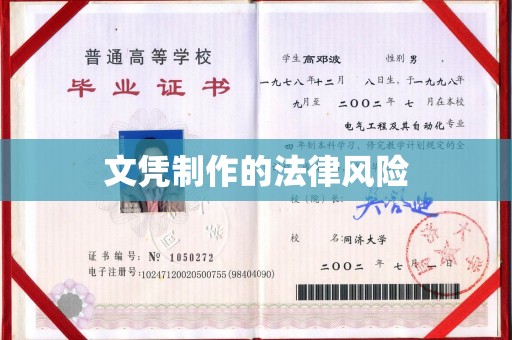 上思文凭制作的法律风险