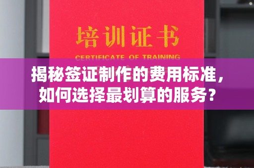 上思揭秘签证制作的费用标准，如何选择最划算的服务？