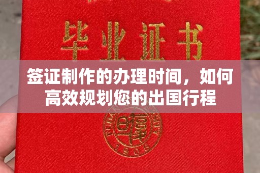 上思签证制作的办理时间，如何高效规划您的出国行程
