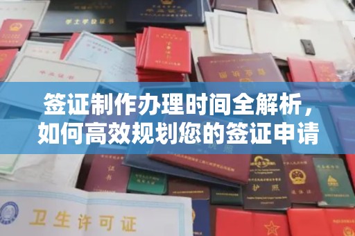 上思签证制作办理时间全解析，如何高效规划您的签证申请流程