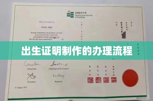 上思出生证明制作的办理流程